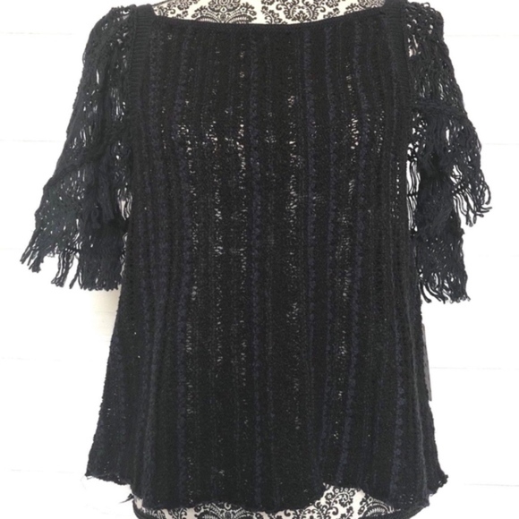 Free People Tops - Free People Top Open Knit Crochet Sweater Boho